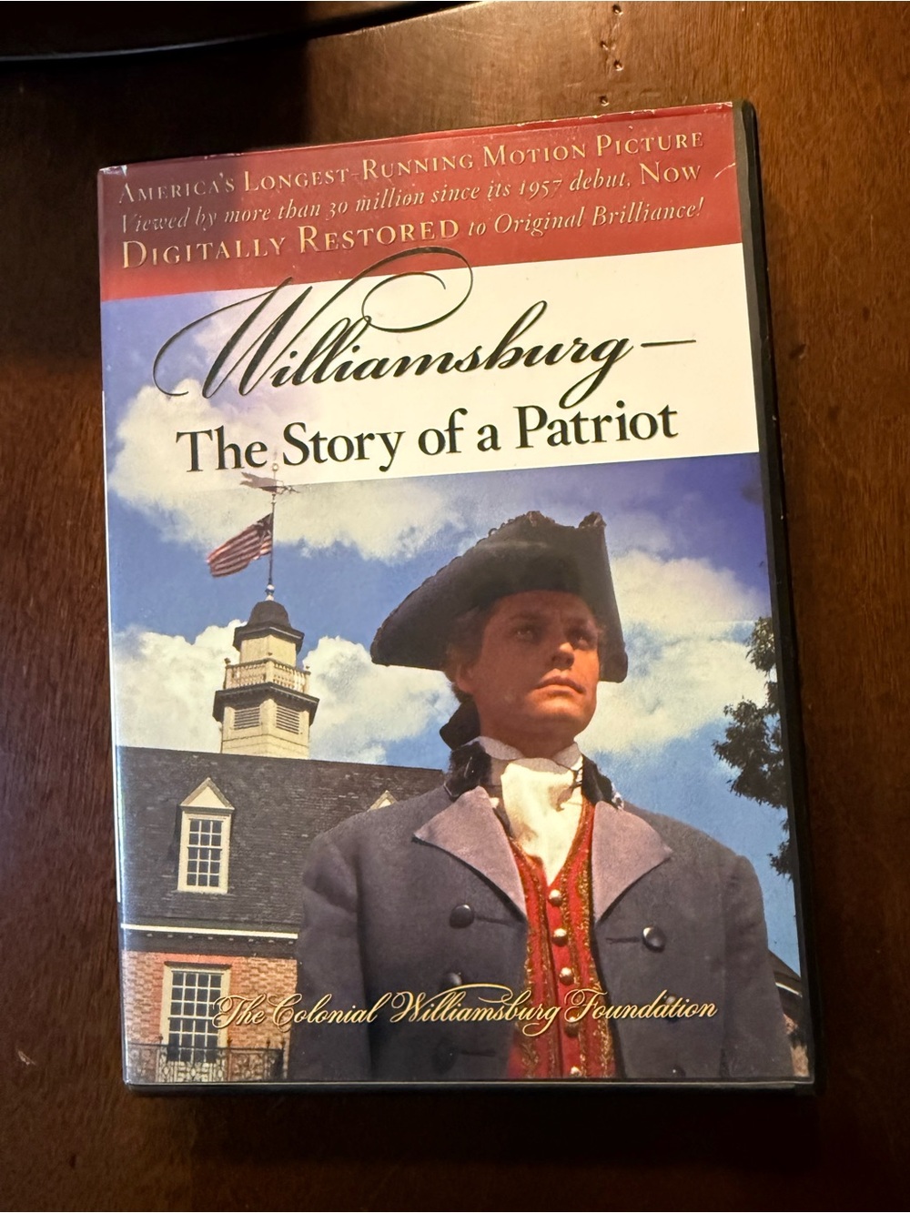 Williamsburg: The Story of a Patriot DVD - Blue Cover